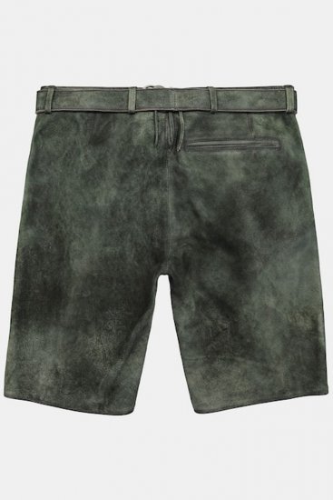 JP1880 846895 Bermudas de serraje de cabra Oliva oscuro - Pantalones cortos - Pantalones cortos W40-W60