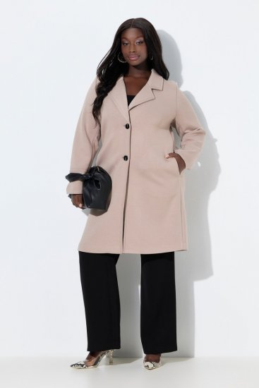 Ulla Popken 846929 Abrigo Beige - Abrigos - Abrigos de talla grande