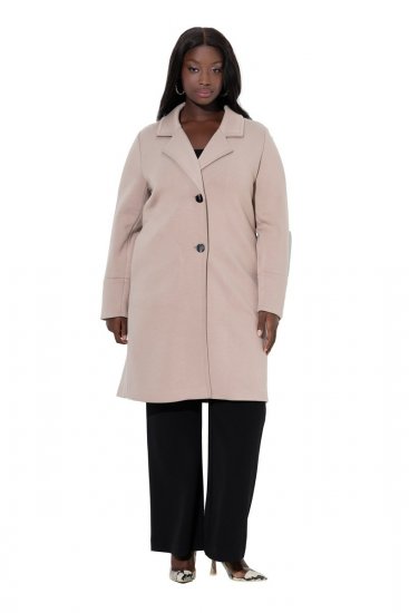 Ulla Popken 846929 Abrigo Beige - Abrigos - Abrigos de talla grande