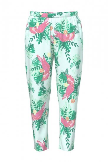 Ulla Popken 846971 Pijama con estampado Verde claro - Pijamas/ropa de estar en casa - 