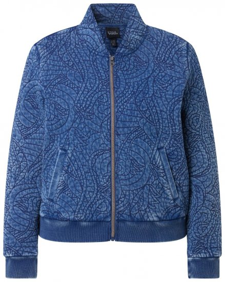 Ulla Popken 847035 Chaqueta acolchada Azul denim - Chaquetas - Chaquetas para mujer en tallas grandes