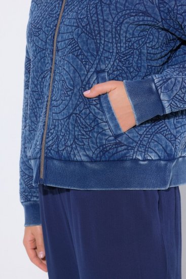 Ulla Popken 847035 Chaqueta acolchada Azul denim - Chaquetas - Chaquetas para mujer en tallas grandes