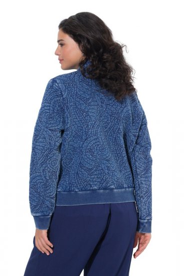 Ulla Popken 847035 Chaqueta acolchada Azul denim - Chaquetas - Chaquetas para mujer en tallas grandes