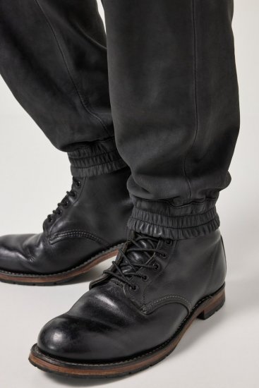 JP1880 847064 Pantalón cargo de napa de cordero Negro - Pantalones de cuero para hombre en tallas grandes - Pantalones de cuero tallas grandes