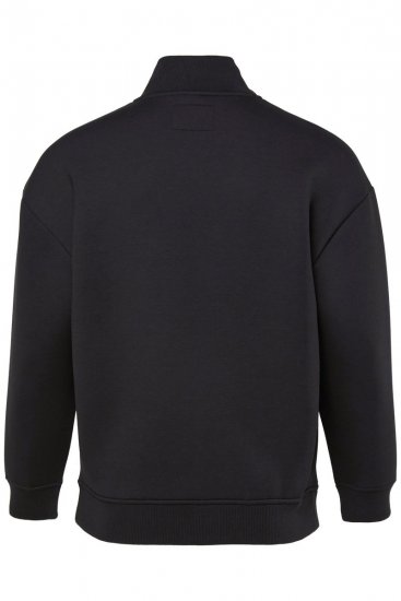 STHUGE 847083 Chaqueta varsity en tejido scuba Negro - Chaquetas - Chaquetas Tallas Grandes 2XL-8XL