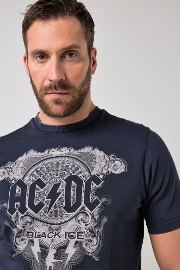 JP1880 AC/DC Black Ice T-Shirt Navy - Camisetas de bandas - Camisetas de bandas de música