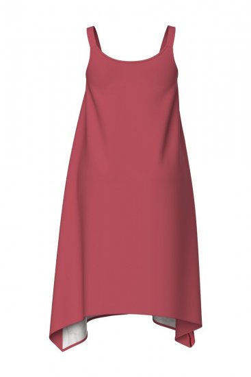 Ulla Popken 847481 Vestido estampado Rojo - Vestidos mini - Vestidos cortos en tallas grandes