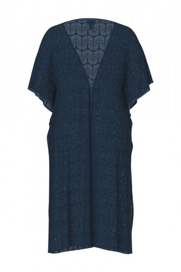 Ulla Popken 847654 Vestido estampado Azul marino - Caftanes - 