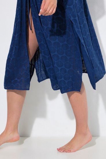 Ulla Popken 847654 Vestido estampado Azul marino - Caftanes - 