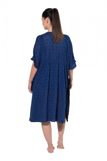 Ulla Popken 847654 Vestido estampado Azul marino - Caftanes - 