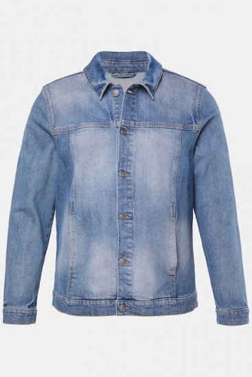 STHUGE 847739 Chaqueta vaquera de aspecto vintage Azul claro - Chaquetas - Chaquetas Tallas Grandes 2XL-8XL