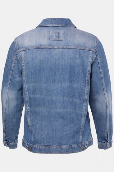 STHUGE 847739 Chaqueta vaquera de aspecto vintage Azul claro - Chaquetas - Chaquetas Tallas Grandes 2XL-8XL