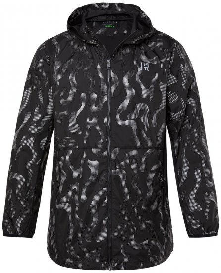 Jay-Pi 847852 Chaqueta outdoor ultraligera con estampado reflectante Negro - Chaquetas - Chaquetas Tallas Grandes 2XL-8XL