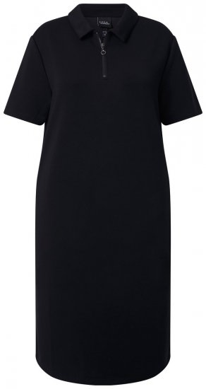 Ulla Popken 848105 Vestido de felpa Negro - Vestidos - Vestidos para todas las tallas