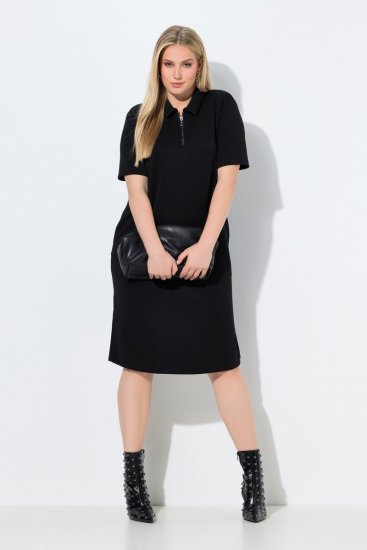 Ulla Popken 848105 Vestido de felpa Negro - Vestidos - Vestidos para todas las tallas