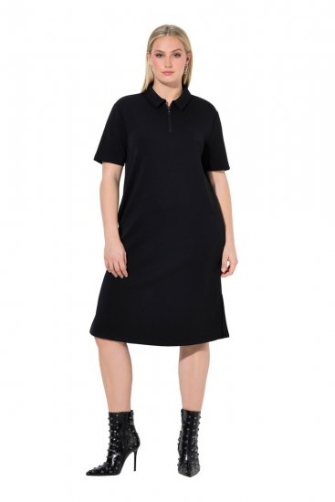 Ulla Popken 848105 Vestido de felpa Negro - Vestidos - Vestidos para todas las tallas