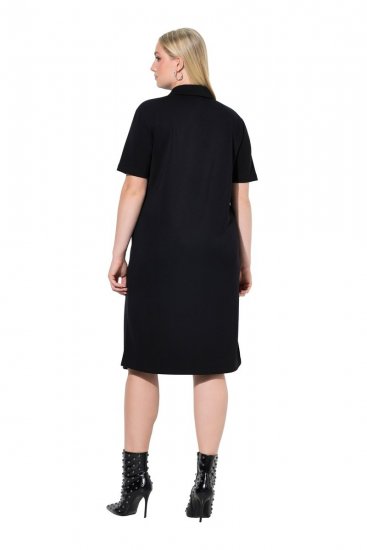 Ulla Popken 848105 Vestido de felpa Negro - Vestidos - Vestidos para todas las tallas