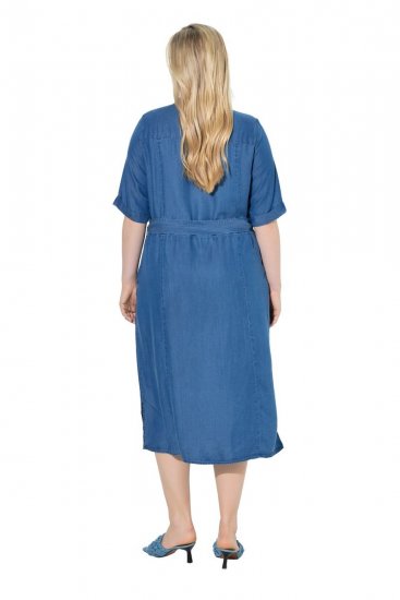 Ulla Popken 848491 Vestido camisero Azul denim - Vestidos midi - Vestidos midi de talla grande