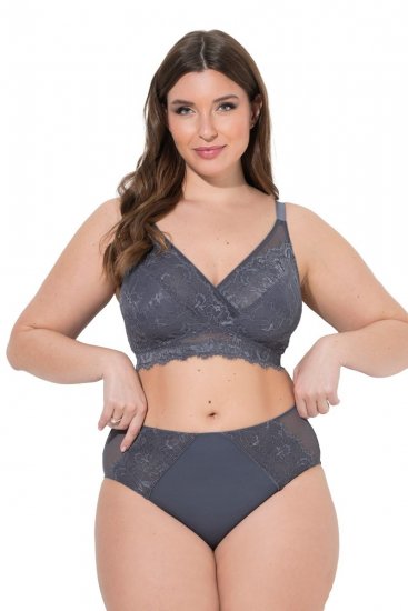 Ulla Popken 848693 Bragas con encaje Antracita - Bragas - 