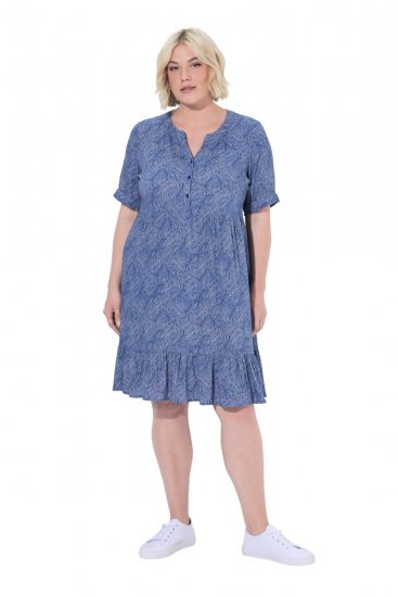 Ulla Popken 848724 Vestido estampado Multicolor - Vestidos - Vestidos para todas las tallas