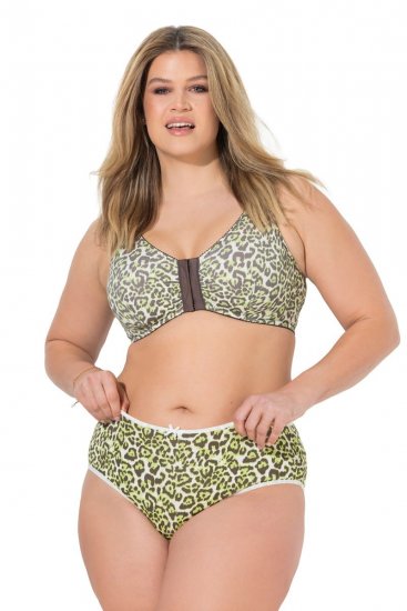 Ulla Popken 848810 Bragas con estampado animal pack de 5 Topo - Bragas - 