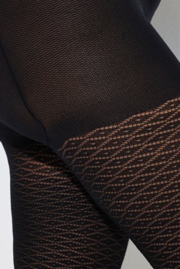 Ulla Popken 849050 Medias de cuadros Negro - Medias & calcetines - 