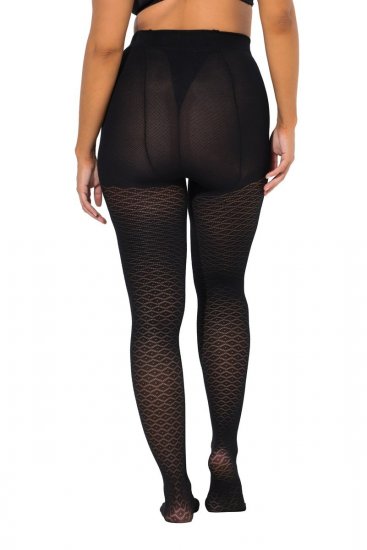 Ulla Popken 849050 Medias de cuadros Negro - Medias & calcetines - 
