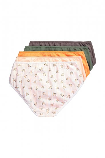 Ulla Popken 849098 Bragas de flores pack de 6 Naranja - Bragas - 