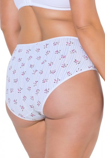 Ulla Popken 849098 Bragas de flores pack de 5 Azul claro - Bragas - 