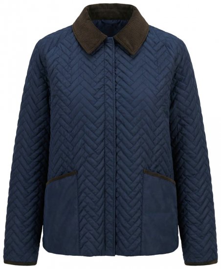 Ulla Popken 849111 Chaqueta acolchada Azul marino - Chaquetas - Chaquetas para mujer en tallas grandes