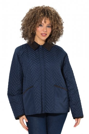 Ulla Popken 849111 Chaqueta acolchada Azul marino - Chaquetas - Chaquetas para mujer en tallas grandes