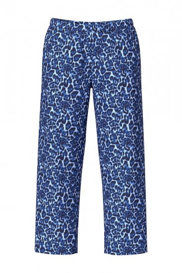 Ulla Popken 849144 Pijama con estampado animal Azul marino - Pijamas/ropa de estar en casa - 