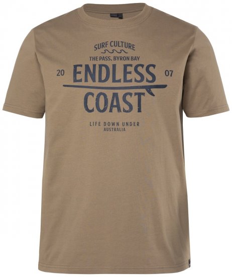 Men+ 448 Camiseta Endless Coast Gris pardo - Camisetas - Camisetas - 2XL-14XL