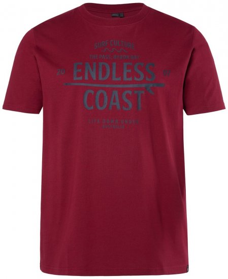 Men+ 448 Camiseta Endless Coast Marrón cobre - Camisetas - Camisetas - 2XL-14XL