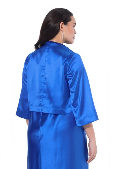 Ulla Popken 849457 Bolero Azul real - Chaquetas - Chaquetas para mujer en tallas grandes