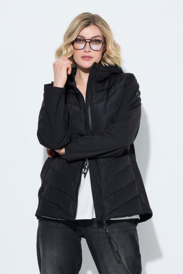 Ulla Popken 849472 Chaqueta acolchada Negro - Chaquetas - Chaquetas para mujer en tallas grandes