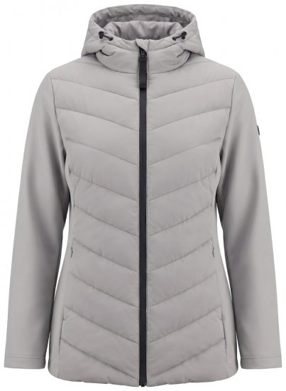 Ulla Popken 849472 Chaqueta acolchada Gris - Chaquetas - Chaquetas para mujer en tallas grandes