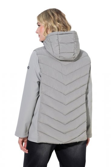 Ulla Popken 849472 Chaqueta acolchada Gris - Chaquetas - Chaquetas para mujer en tallas grandes
