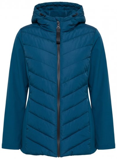 Ulla Popken 849472 Chaqueta acolchada Petróleo - Chaquetas - Chaquetas para mujer en tallas grandes