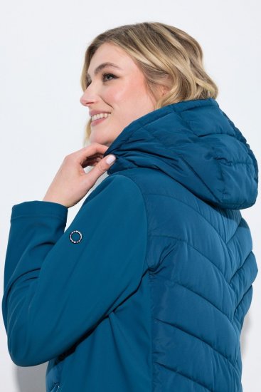 Ulla Popken 849472 Chaqueta acolchada Petróleo - Chaquetas - Chaquetas para mujer en tallas grandes
