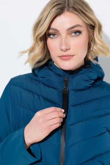 Ulla Popken 849472 Chaqueta acolchada Petróleo - Chaquetas - Chaquetas para mujer en tallas grandes