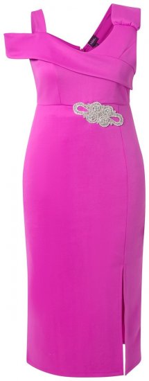 Ulla Popken 849508 Vestido de noche Lila - Vestidos de noche - Vestidos de fiesta de gran talla