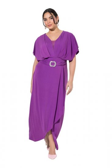 Ulla Popken 849533 Vestido de noche Rojo baya - Vestidos de noche - Vestidos de fiesta de gran talla