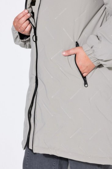 Ulla Popken 849552 Abrigo acolchado Gris - Abrigos - Abrigos de talla grande