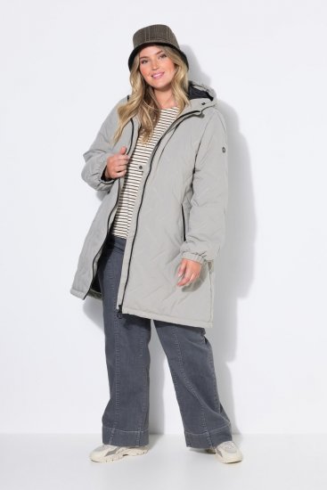 Ulla Popken 849552 Abrigo acolchado Gris - Abrigos - Abrigos de talla grande