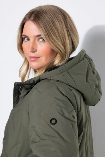 Ulla Popken 849552 Abrigo acolchado Verde oliva - Abrigos - Abrigos de talla grande