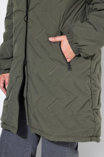 Ulla Popken 849552 Abrigo acolchado Verde oliva - Abrigos - Abrigos de talla grande