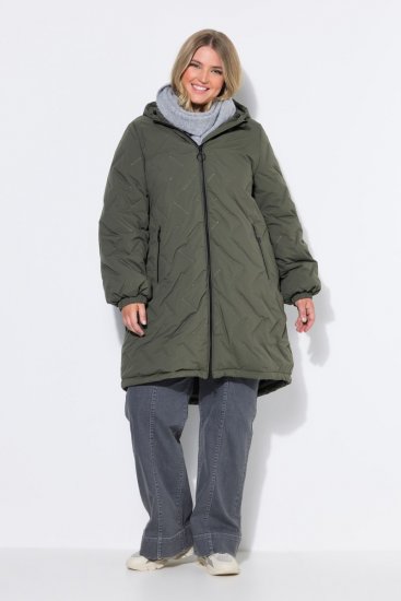 Ulla Popken 849552 Abrigo acolchado Verde oliva - Abrigos - Abrigos de talla grande