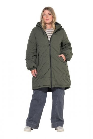 Ulla Popken 849552 Abrigo acolchado Verde oliva - Abrigos - Abrigos de talla grande