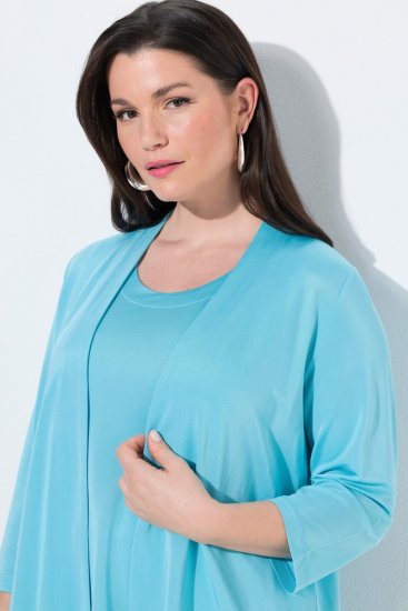 Ulla Popken 849620 Chaqueta Azul - Chaquetas - Chaquetas para mujer en tallas grandes